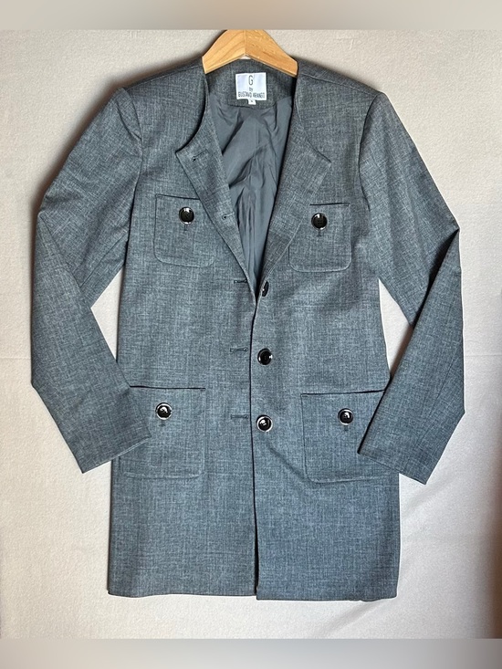 Gustavo Arango Jackets & Blazers - 💜 Grey Women’s Long Blazer Coat